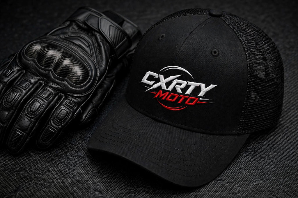 CXRTY MOTO® signature Trucker cap - black