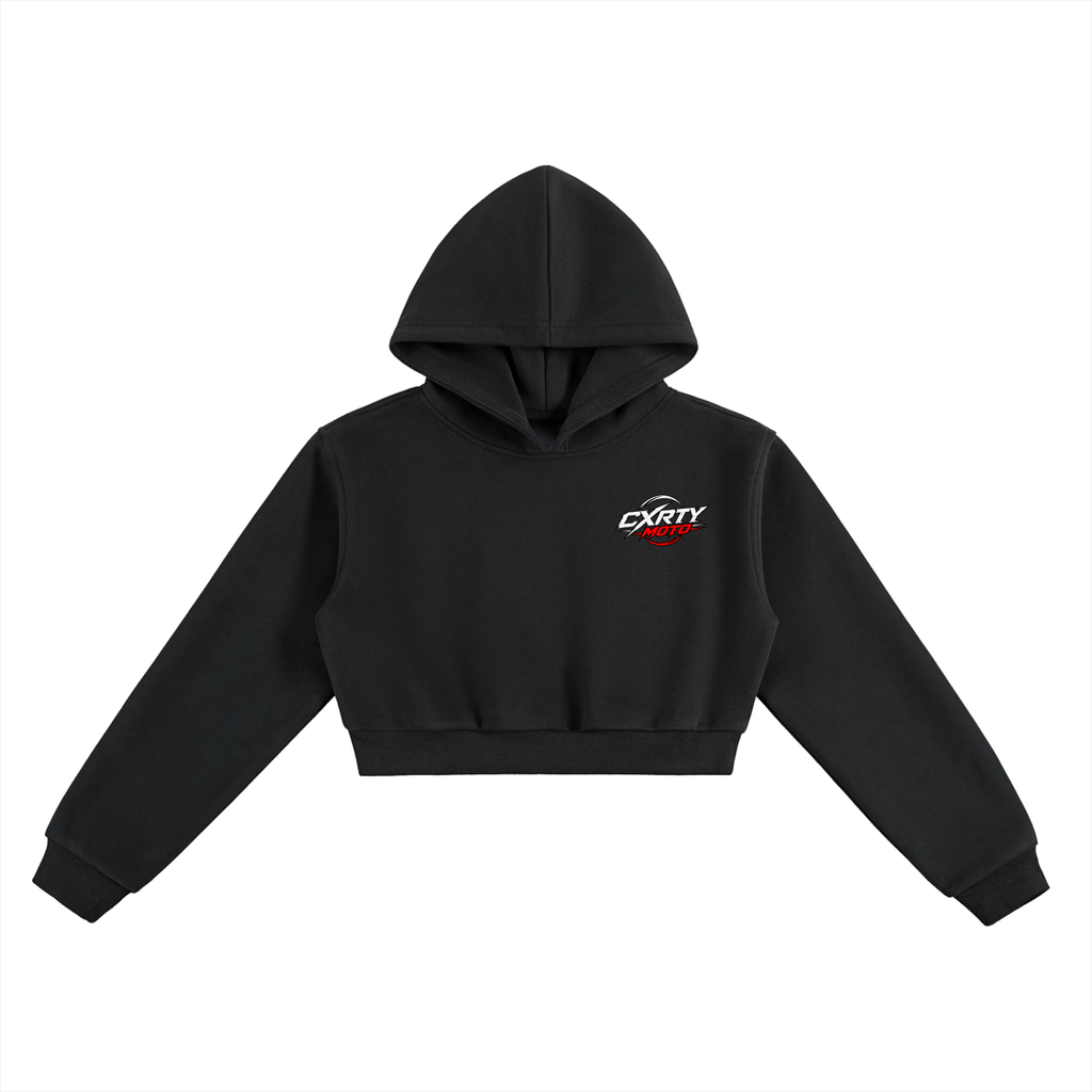 BUILD RID REPEAT womans  Cropped Hoodie