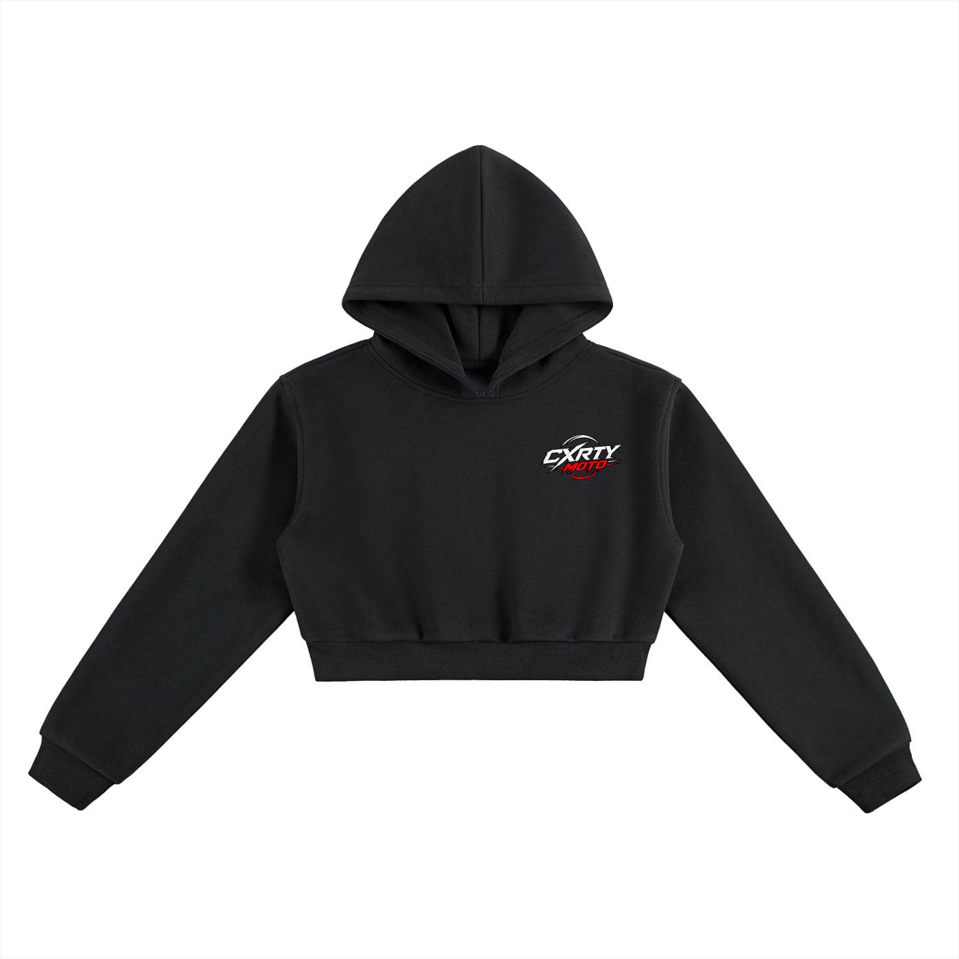 BUILD RID REPEAT womans  Cropped Hoodie