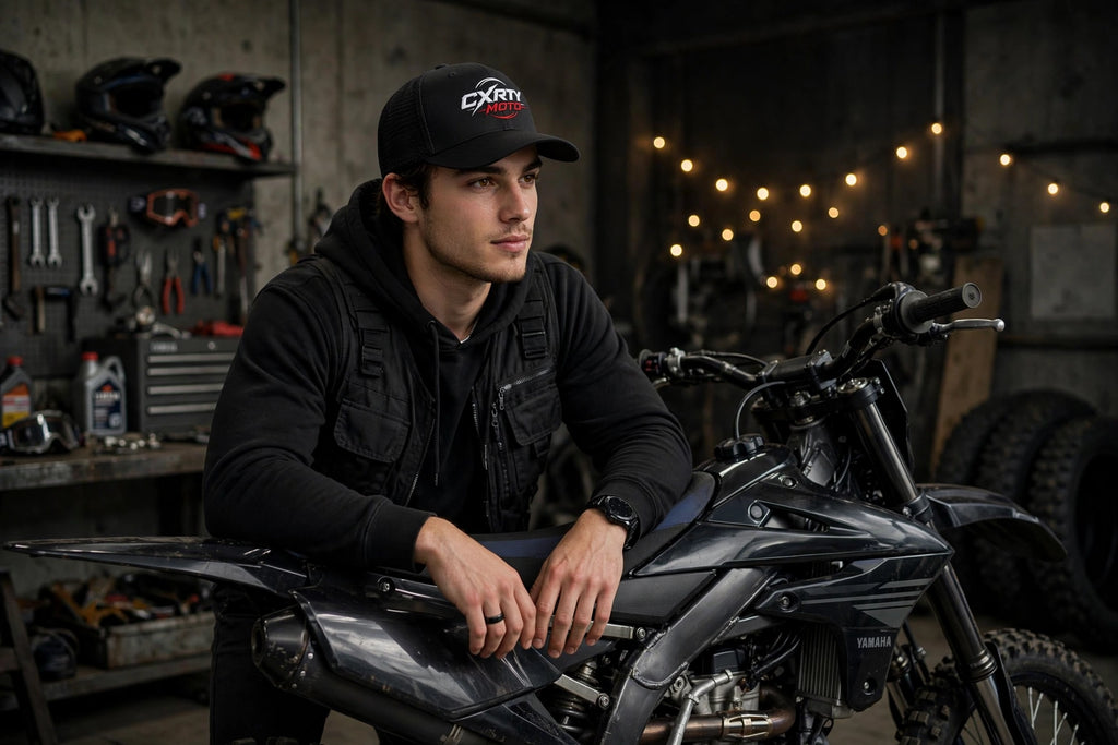 CXRTY MOTO® signature Trucker cap - black
