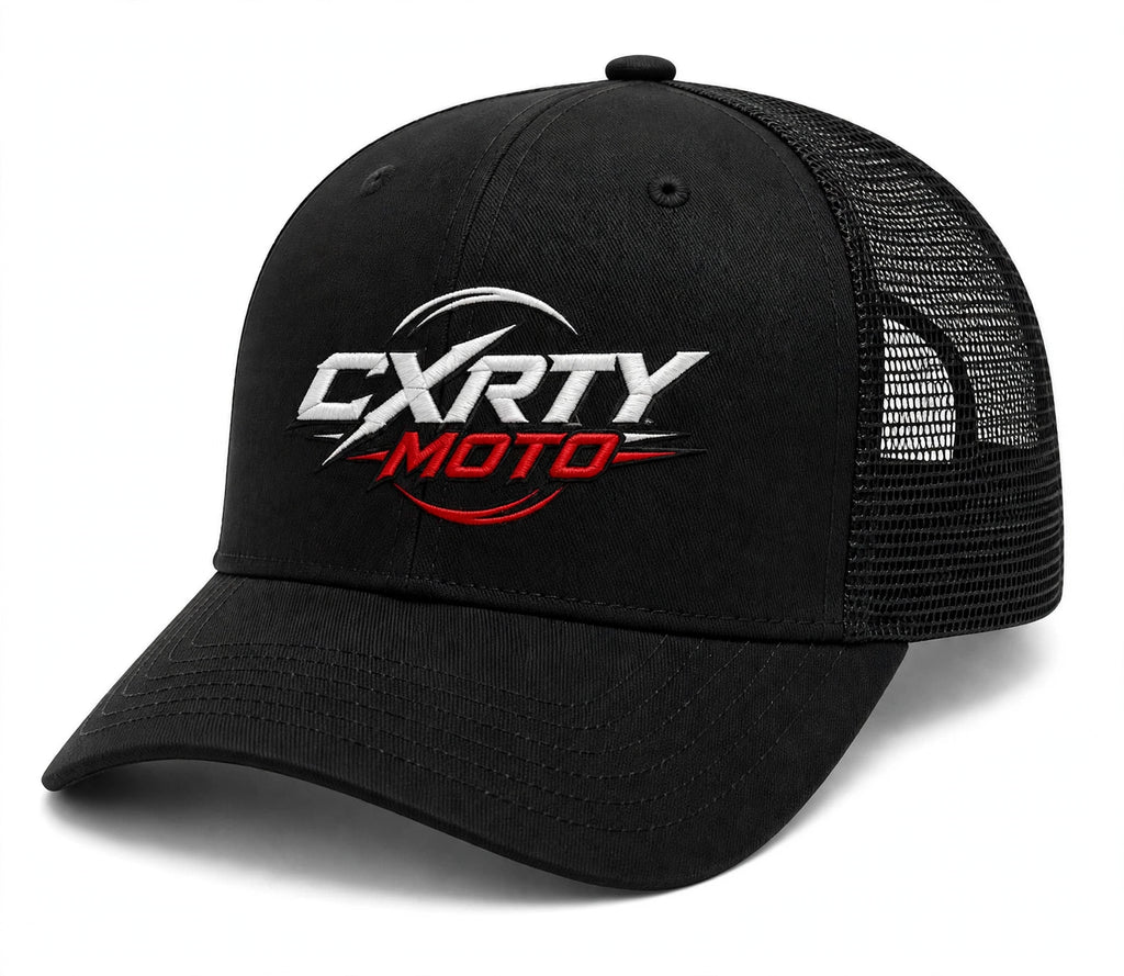 CXRTY MOTO® signature Trucker cap - black
